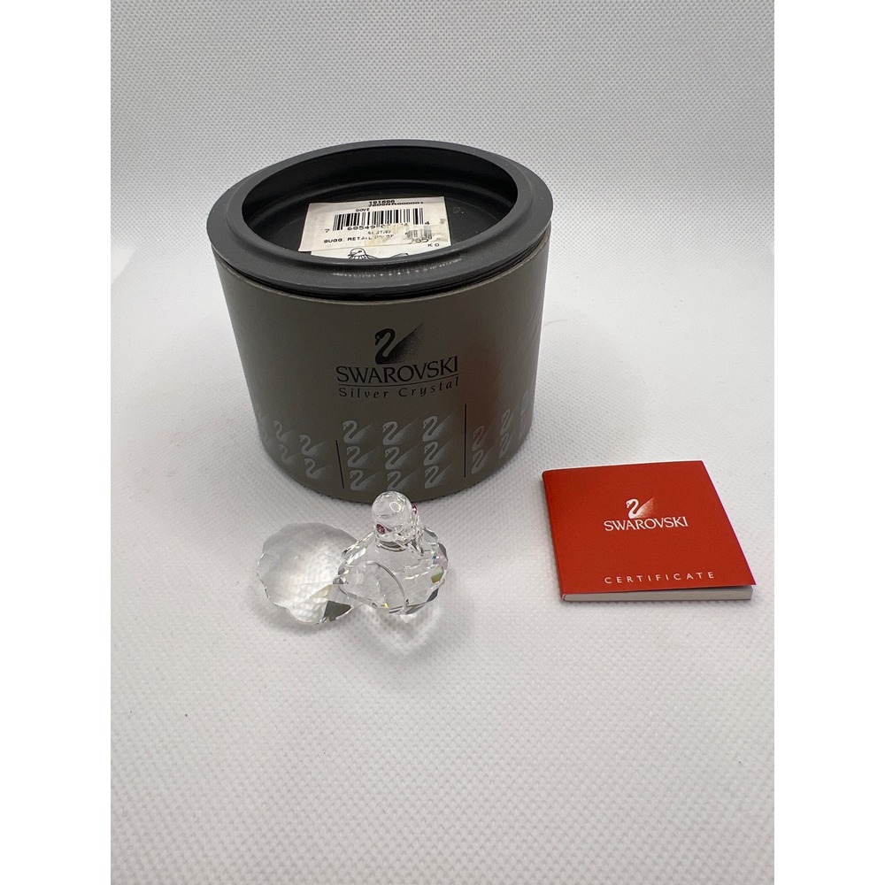 Swarovski Dove Crystal Miniature 7605 NR000001 Crystal Bird With Box Retired